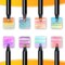 8 Pieces Rainbow Pencils, Jumbo Colored Pencils for Adults, Multicolored Pencils Art Supplies for Drawing, Coloring, Sketching, Christmas Gifts Stocking Stuffers, Pre-sharpened